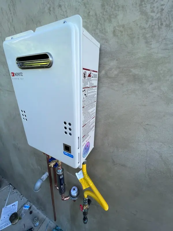 Tankless water heater installation for Mink Creek Estates homes